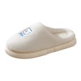 thumbnail image 1 of Vedolay Slippers Women Cozy Comfort Women's With Knit Collar Slippers White,38-39, 1 of 5