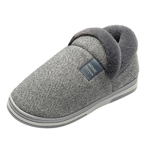 Vedolay Slippers Women Indoor Cute House Bedroom Fuzzy Cozy Shoes Non-Slip Home Slipper Grey,39