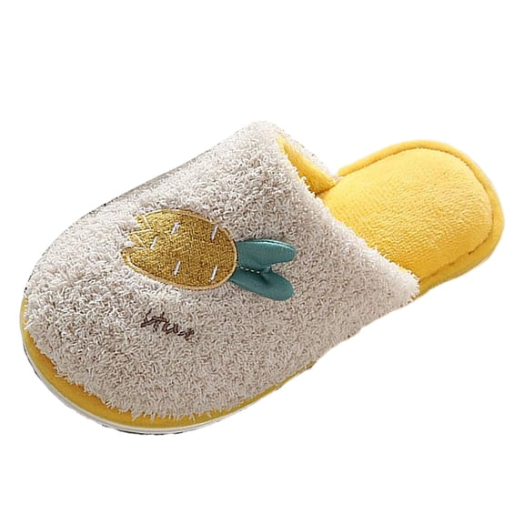 Vedolay Slippers Women Men Slippers Cozy House Shoes Slippe Bedroom Shoes Non Slip Indoor Yellow,37