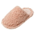 thumbnail image 1 of Vedolay Slippers Women Plush Slip On Slipper Flats Comfortable Casual Winter Shoes Pink,39, 1 of 4
