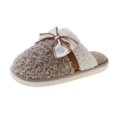 thumbnail image 1 of Vedolay Slippers Women Soft Plush Comfy Warm Fuzzy Slippers Cozy House Slippers Grey,39, 1 of 5