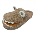 thumbnail image 1 of Vedolay Slippers for Kids Boys Girls Anti-Slip Soft Plush Comfy Indoor Slippers Coffee,30, 1 of 3