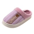 thumbnail image 1 of Vedolay Slippers for Women 2023 Winter Indoor Outdoor Slippers Plush House Shoes Purple,36, 1 of 5