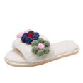 thumbnail image 1 of Vedolay Slippers for Women Indoor Outdoor Durable Comfort Slip On Plush Slippers White,40-41, 1 of 2