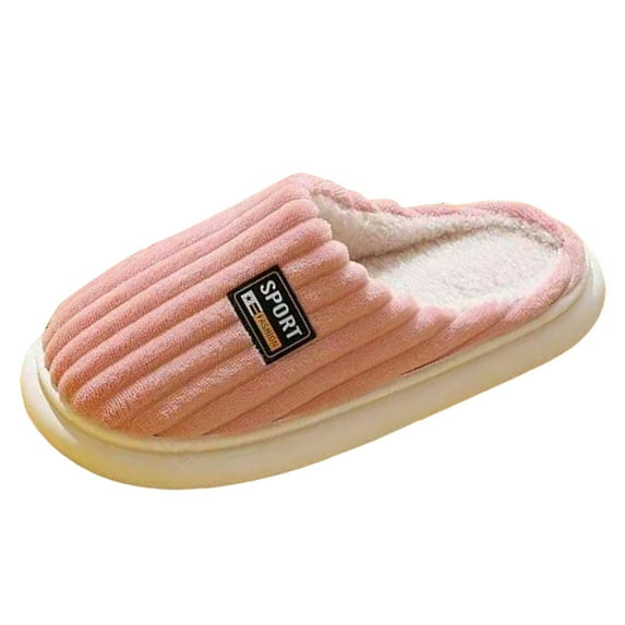 Vedolay Slippers for Women Slip On Warm Fuzzy House Shoes Indoor Outdoor Pink,40