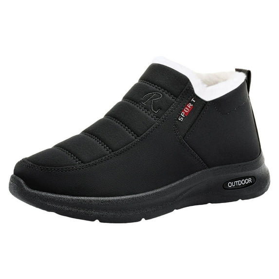 Vedolay Snow Boots for Women Rubber Winter Boots for Women Winter Shoes For Women's Rubber For Wearing Hoem Lady Boot Flat Women Snow Boots Solid Color Thickened Warm Comfortable Non Slip Boots