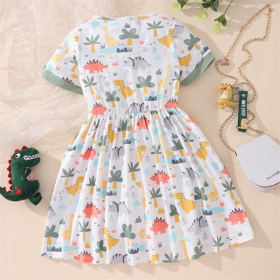 Vedolay Spring Dresses Girls Formal Dress,Green 7-8 Years