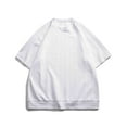 thumbnail image 1 of Vedolay Spring Tops Men's Crew Tees,White M, 1 of 5