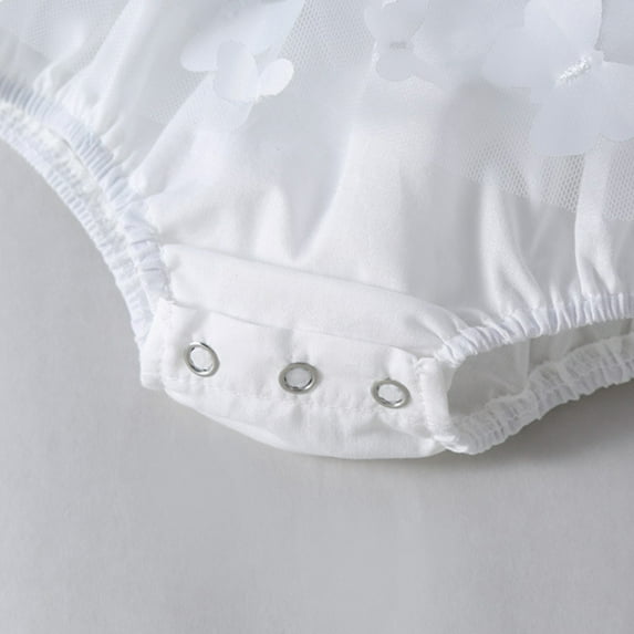 Vedolay Summer Bodysuit Girls Fashion Romper Sleeveless Halter Long Pants Jumpsuit with Side Pockets,White 6-9 Months