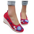 thumbnail image 1 of Vedolay Summer Casual Shoes For Women 2023 Loafers for Women Slip on Lightweight Flats Shoes,Red 8.5, 1 of 5