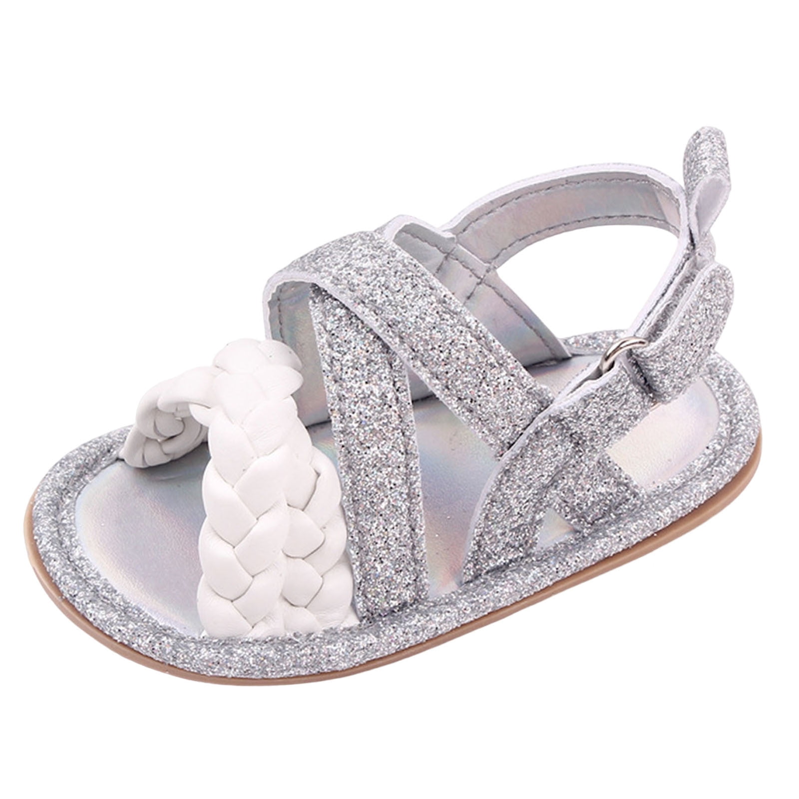 Vedolay Summer Children Toddler Girls Sandals Flat Bottom Lightweight Breathable Solid Color