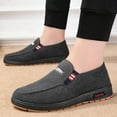 thumbnail image 1 of Vedolay Summer Flat Casual Shoes Men's Slip on Loafers Shoes Comfy Casual Flat Shoes,Gray 9, 1 of 5