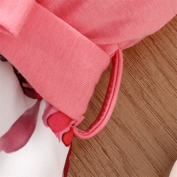 Vedolay Summer Jumpsuit For Girl Toddler Baby Girl Jumpsuit Dinosaur Sleeveless Strap Romper Harem Pant with Pockets Summer Outfit Clothes,Pink 4-5 Years