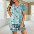 thumbnail image 1 of Vedolay Summer Pajamas For Women Womens 2 Piece Sweater Sets Summer Knit Tank Top and Shorts Sets,D XXL, 1 of 5