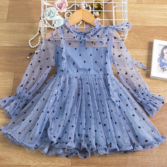 Vedolay Summer Romper Big Girls Floral Printed Smocking and Ruffle Detailed Jumpsuits with Pockets,Blue 5-6 Years