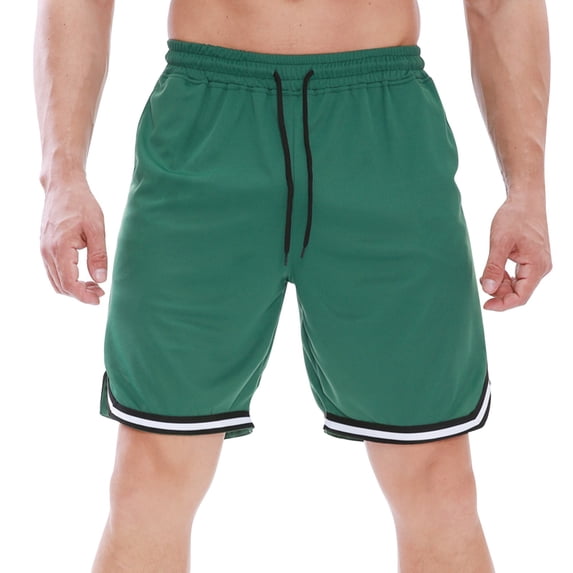 Vedolay Summer Shorts For Men Mens Loose Straight Leg Shorts Printed Sports Shorts Jogger Shorts Drawstring SweatShorts Trousers,Green XL