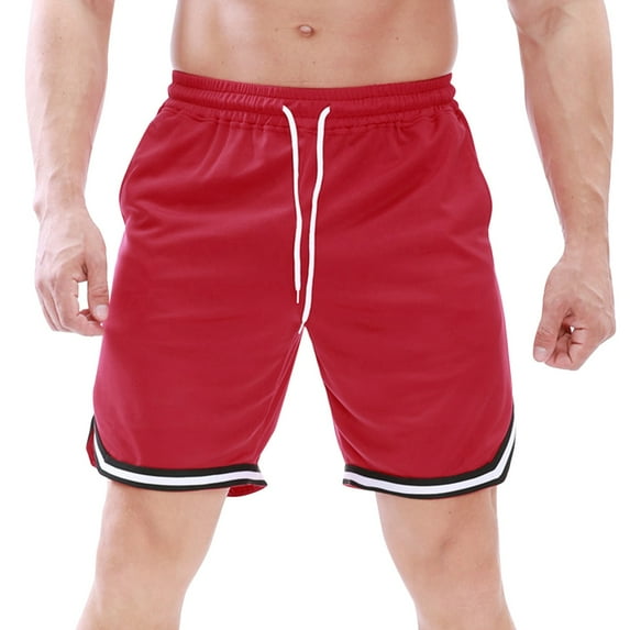 Vedolay Summer Shorts Men's Summer Casual Fashion Color Comfortable and Shorts ,Red 3XL