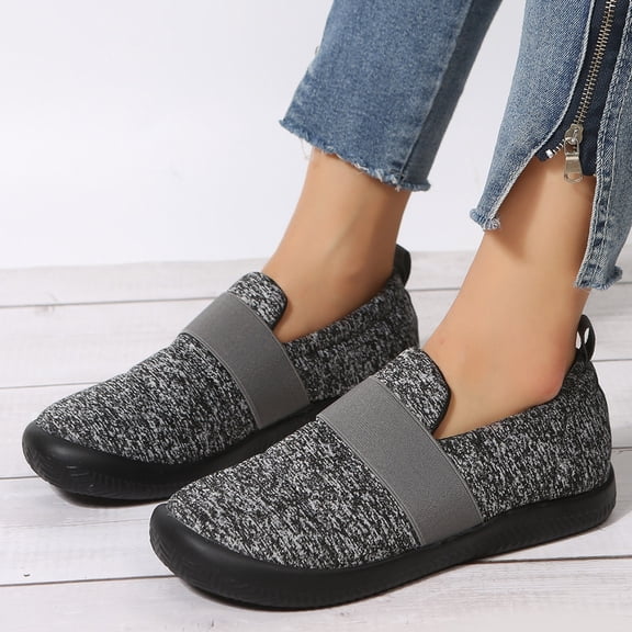 Vedolay Summer Sneakers Lightweight Flats Shoes Women Soft Casual Vintage Summer,Gray 6.5