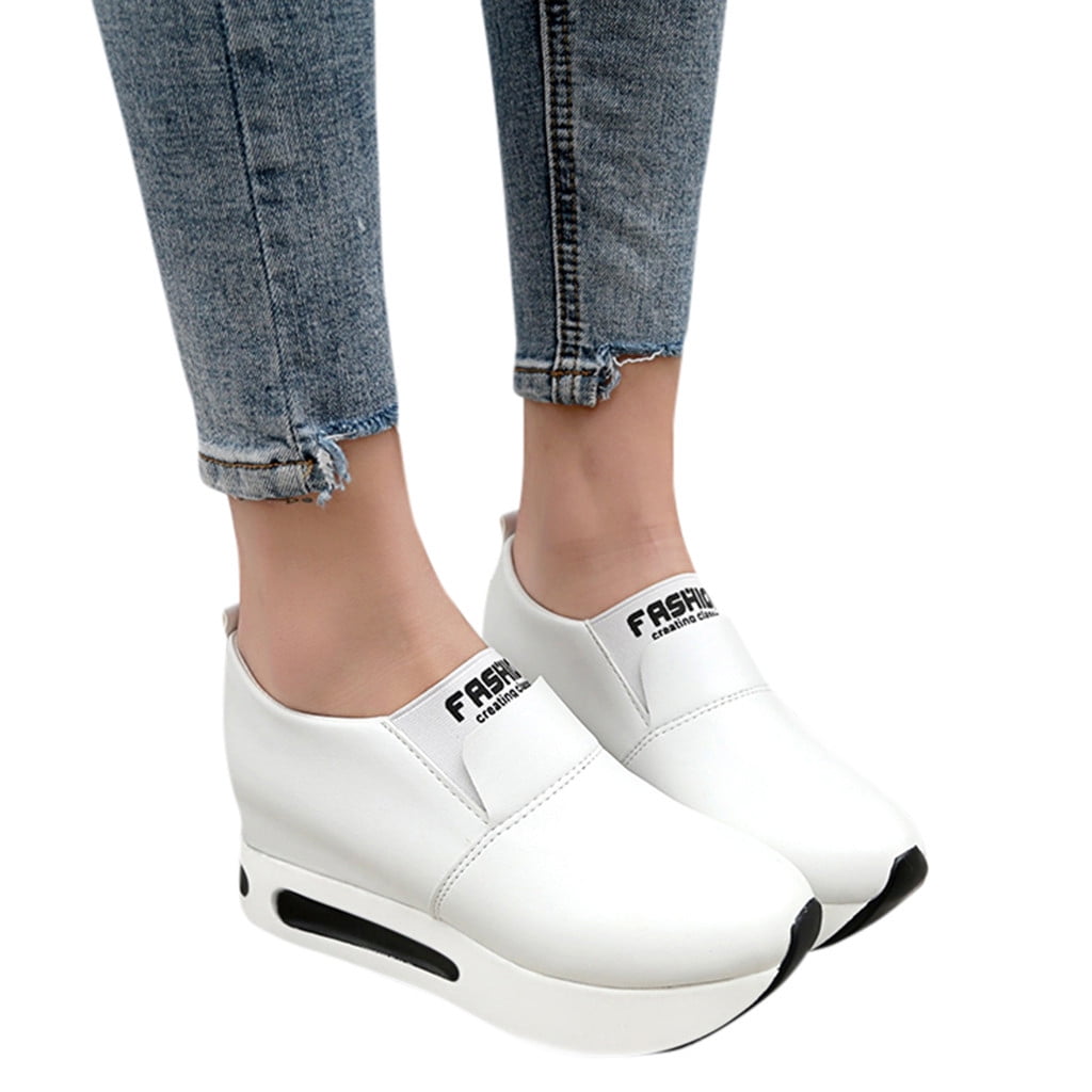 Vedolay Shoe Whitener for Sneakers Women Memory Foam Slip On