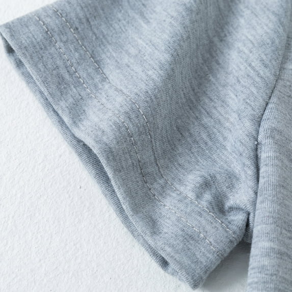 Vedolay Summer Tops Girls Casual Tunic Tops Short Sleeve V Neck Blouse Loose Cute Ruffle Tee,Gray 3-4 Years