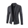 thumbnail image 1 of Vedolay Sweater Jacket for Men Open Front Basic Classic Casual Soft Knitted Coat 2023 GY2,2XL, 1 of 3