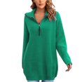 thumbnail image 1 of Vedolay Sweaters Women 2023 Oversized Knitted Pullover Loose Sweater Green,One Size, 1 of 5