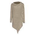 thumbnail image 1 of Vedolay Sweaters Womens Fall Pullover Sweaters Casual Crew Neck Long Sleeve Lightweight Tops,Khaki S, 1 of 4