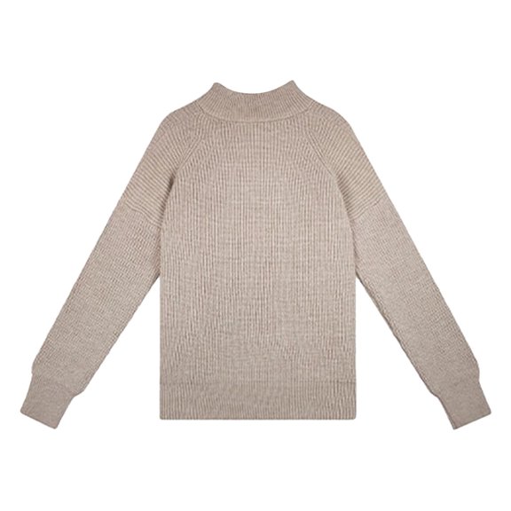 Vedolay Sweaters Womens Fall Sweater 2023 Long Sleeve Soft Ribbed Knit Pullover Tops,Khaki L