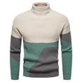 thumbnail image 1 of Vedolay Sweaters for Big Men 2023 Oversized Sweaters Spilt Hem Pullover Knit Sweater Tops Beige,L, 1 of 5