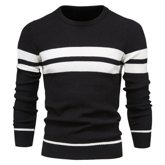 Vedolay Sweaters for Big Men 2023 Sweater for Men Fall Lightweight Knit Pullover Sweaters Black,S