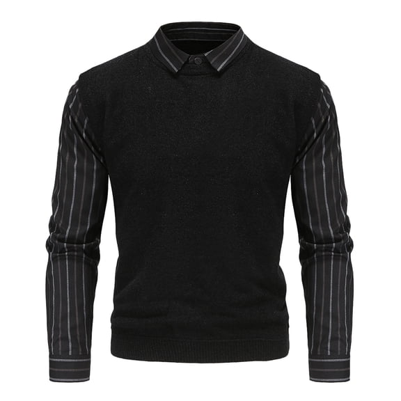 Vedolay Sweaters for Big Men 2023 Thick Male Sweaters High Quality Oversized Sweater Dark Gray,L