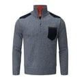 thumbnail image 1 of Vedolay Sweaters for Big Men Long Sleeves Fall Knitwear Outwear Dark Gray,3XL, 1 of 5