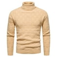 thumbnail image 1 of Vedolay Sweaters for Men 2023 Knit Sweater Loose Pullover Tops Khaki,XL, 1 of 5