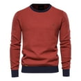 thumbnail image 1 of Vedolay Sweaters for Men O Neck Pullover Sweater Knit Tops Orange,3XL, 1 of 2