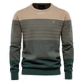 thumbnail image 1 of Vedolay Sweaters for Men Solid Crew Neck Basic Pullover Sweater Khaki,3XL, 1 of 3