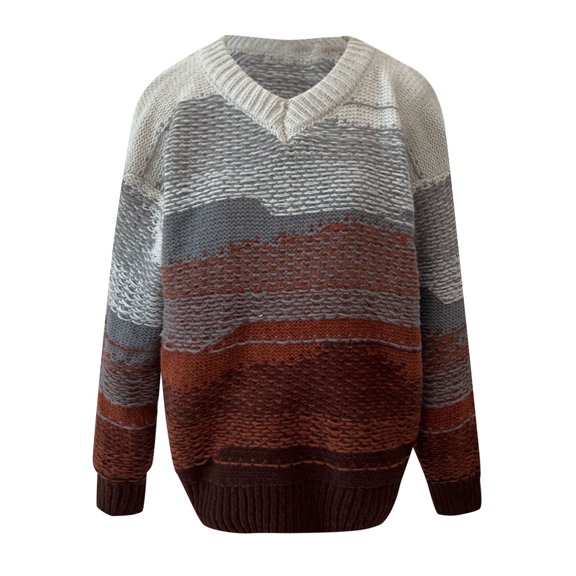 Vedolay Sweaters for Women 2023 Oversized Sweater Long Sleeve Neck Loose Ribbed Tops,A XL