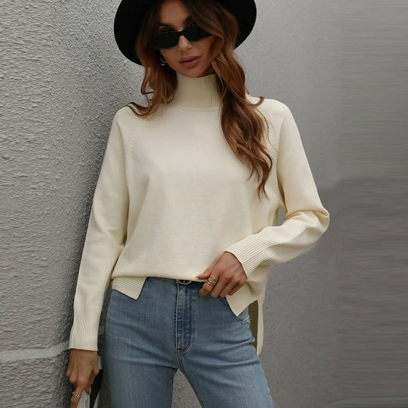 Vedolay Sweaters for Women Lightweight Sweaters Long Sleeve Crew Neck Color Block Striped Pullover Tops,Beige XL