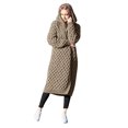 thumbnail image 1 of Vedolay Sweaters for Women Long Sleeve Knit Draped Open Cardigan Coat Khaki,L, 1 of 5
