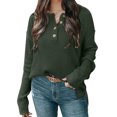thumbnail image 1 of Vedolay Sweaters for Women Trendy Women's 2023 Long Sleeve Neck Oversized Pullover Sweater Knit Tops,D XL, 1 of 4