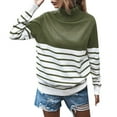 thumbnail image 1 of Vedolay Sweaters for Women Trendy Womens 2023 Fall Casual Long Sleeve V Neck Ribbed Knit Pullover Sweater,Green L, 1 of 3
