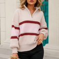 thumbnail image 1 of Vedolay Sweaters for Women Trendy Womens Neck 2023 Fall Oversized Sweater Casual Ribbed Knit Pullover Top,Khaki XL, 1 of 5