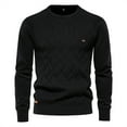 thumbnail image 1 of Vedolay Sweaters for Young Men 2023 Long Sleeve Knit Sweater Warm Pullover Sweater Black,XL, 1 of 5