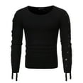 thumbnail image 1 of Vedolay Sweaters for Young Men 2023 Long Sleeve Soft Sweaters Lightweight Men Pullovers Black,M, 1 of 2