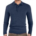 thumbnail image 1 of Vedolay Sweaters for Young Men 2023 Quarter Zip Striped Sweaters Knitted Warm Pullover Sweaters Navy,L, 1 of 3