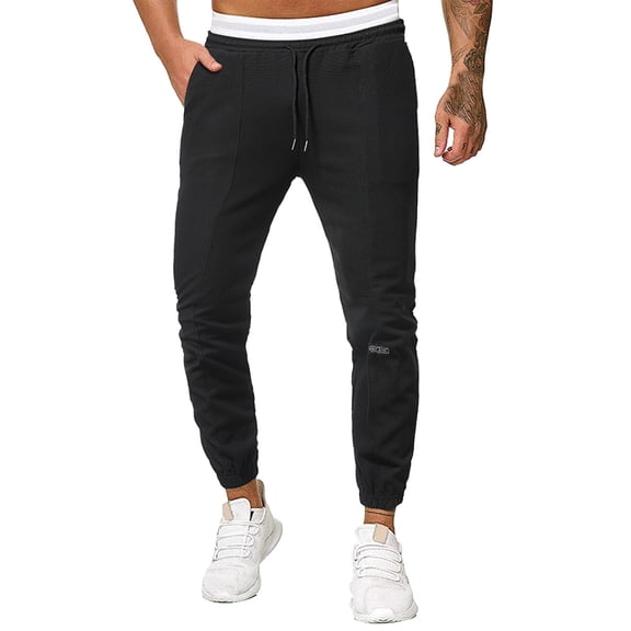 Vedolay Sweatpants for Men Multi-Pocket Fashion Sport Jogger Casual Pants with Pockets Black,XL