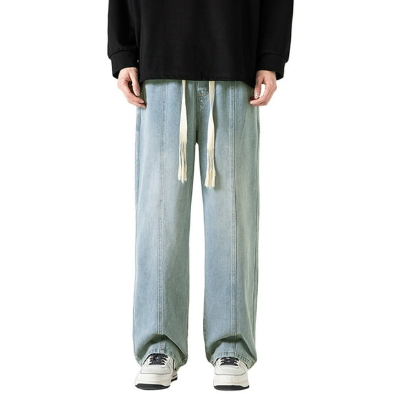 Vedolay Sweatpants with Pockets Men 2023 Jogger Pants Drawstring Waist Cargo Pants Yellow,M