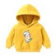 thumbnail image 1 of Vedolay Sweatshirt Girls Top Long Sleeve Casual Lightweight Pullover Loose Solid Sweatshirt,Yellow 5-6 Years, 1 of 4