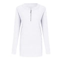 thumbnail image 1 of Vedolay Sweatshirt for Women Hoodies for Women Oversized Sweatshirts Pullover Long Sleeve Half Zip Hoodies Fall Tops,White XL, 1 of 4