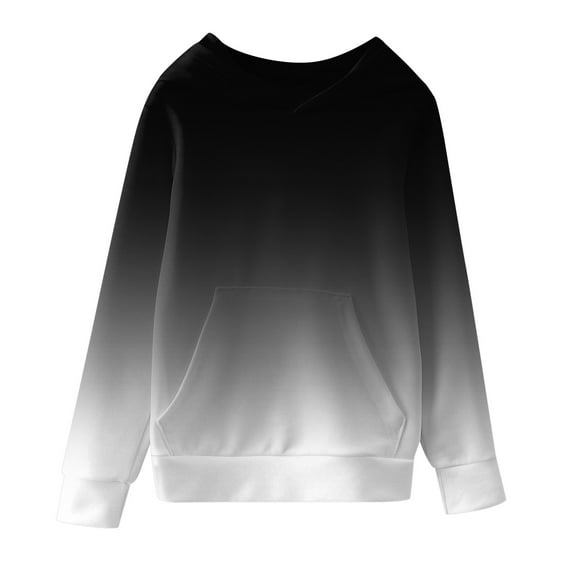 Vedolay Sweatshirts Boy Pullover Crewneck Sweatshirt Long Sleeve Cute Oversize Solid Tops,Black 2-3 Years