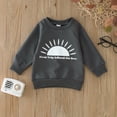 thumbnail image 1 of Vedolay Sweatshirts Girls Pullover Crewneck with Ruffle Trim Long Sleeve Cute Oversize Sweatshirts,Gray 2-3 Years, 1 of 5